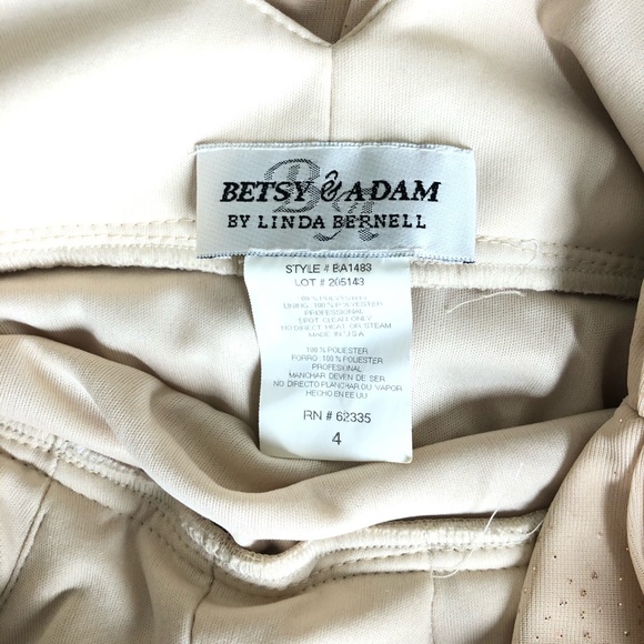 BETSY&ADAM EVENING PROM SHIMMERING RUCHED DRESS - Picture 4 of 8